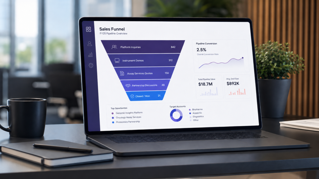 biotech sales funnel